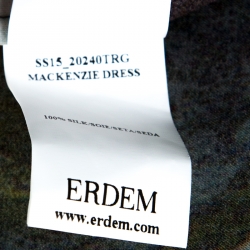 Pre Owned فستان إيردم حرير مطبوع ورق شجر متعدد الألوان بلا أكمام M