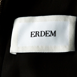 Pre Owned فستان إيردم حرير مطبوع ورق شجر متعدد الألوان بلا أكمام M