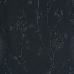 Escada Black Floral Jacquard Sleeveless Maxi Dress L