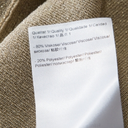 Escada Sandgold Lurex Knit Cropped Samanat Cardigan S