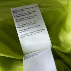 Pre Owned Escada Meadow Green Crepe Pleated Bodice Detail Sleeveless Danicara Dress L