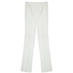 Pre Owned Escada Off-White Embroidered Suit M