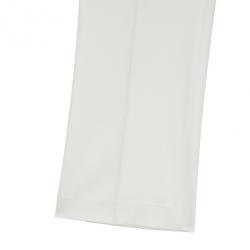 Pre Owned Escada Off-White Embroidered Suit M