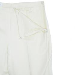 Pre Owned Escada Off-White Embroidered Suit M