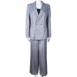 Pre Owned Escada Grey Pant Suit M