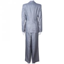 Pre Owned Escada Grey Pant Suit M