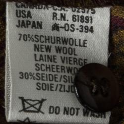 Pre Owned Escada Margaretha Ley Multicolor Paisley Horse Print Wool Blouse M