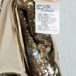 Pre Owned Escada Embellished Strapless Top M