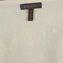 Pre Owned Escada Embellished Strapless Top M