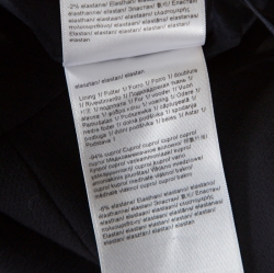 Pre Owned Escada Navy Blue Wool Crepe Slit Detail Razikan Skirt M