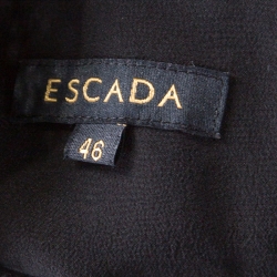 Escada Black Lace Long Sleeve Djohra Dress XXL