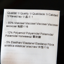 Pre Owned Escada Navy Blue Stretch Crepe Straight Leg Tritara Trousers M
