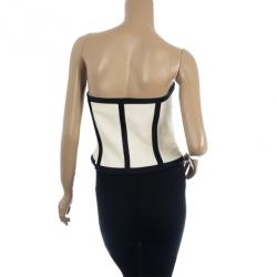 Pre Owned Vintage Escada Couture Monochrome Corset S