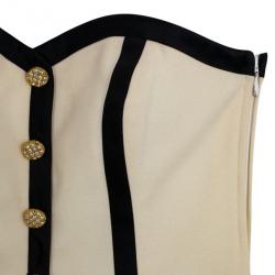 Pre Owned Vintage Escada Couture Monochrome Corset S