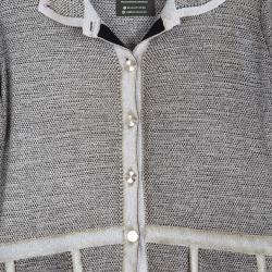 Pre Owned Escada Light Grey Wool Suit M