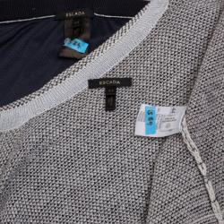 Pre Owned Escada Light Grey Wool Suit M