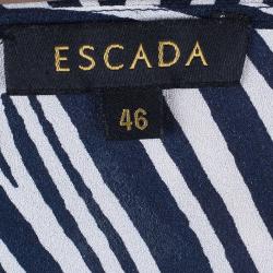Pre Owned Escada Navy Nebahat Top L