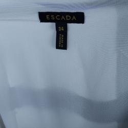 Pre Owned Escada Doutzen Silk Printed Dress XS