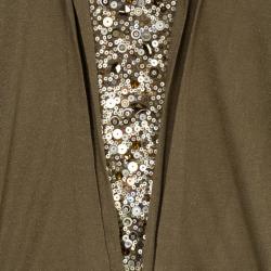 Pre Owned Escada Brown Sequin Top S