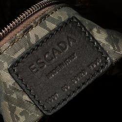 Pre Owned Escada Black Leather Shoulder Bag