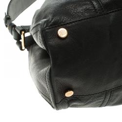 Pre Owned Escada Black Leather Shoulder Bag