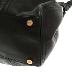 Pre Owned Escada Black Leather Shoulder Bag