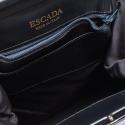 Pre Owned Escada Black Leather Crossbody Bag