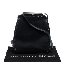 Pre Owned Escada Black Leather Crossbody Bag