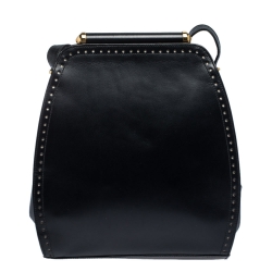 Pre Owned Escada Black Leather Crossbody Bag