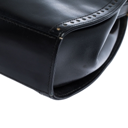 Pre Owned Escada Black Leather Crossbody Bag