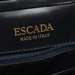 Pre Owned Escada Black Leather Crossbody Bag