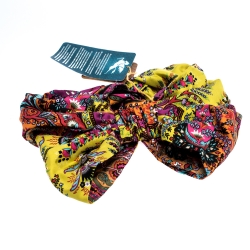 Pre Owned Etro Multicolor Floral Print Silk Head Band ( One Size )
