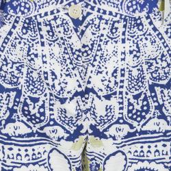 Pre Owned Etro Multicolor Printed Tapered Pants M