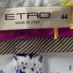 Pre Owned Etro Multicolor Printed Tapered Pants M
