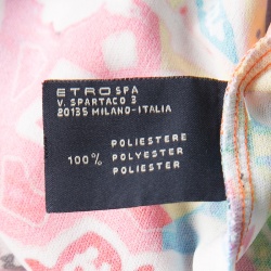 Pre Owned Etro Multicolor Printed Knit Elasticized Waist Pants XL