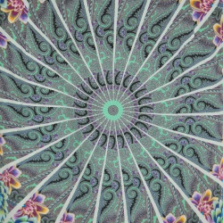 مملوكة مسبقًا فستان إيترو حرير مورد وبيزلي مطبوع M