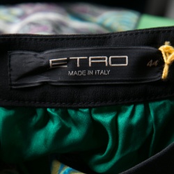 مملوكة مسبقًا فستان إيترو حرير مورد وبيزلي مطبوع M