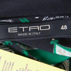 Pre Owned فستان ماكسي إيترو حرير طباعة بيزلي متعددة الألوان أساور مزخرفة L