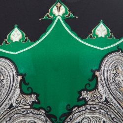 Pre Owned فستان ماكسي إيترو حرير طباعة بيزلي متعددة الألوان أساور مزخرفة L