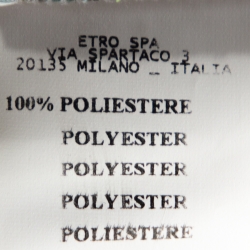 Pre Owned Etro Orange & Teal Paisley Printed Jersey One Shoulder Dress L 