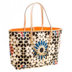 Pre Owned Etro Multicolor Printed Coated Canvas Ramadan Edition Shopping Tote