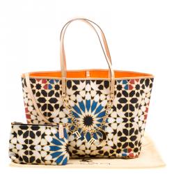 Pre Owned Etro Multicolor Printed Coated Canvas Ramadan Edition Shopping Tote