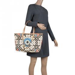 Pre Owned Etro Multicolor Printed Coated Canvas Ramadan Edition Shopping Tote