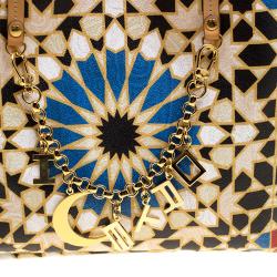 Pre Owned Etro Multicolor Printed Coated Canvas Ramadan Edition Shopping Tote