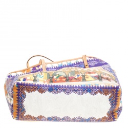 Etro Multicolor Printed Coated Canvas Shopping Tote