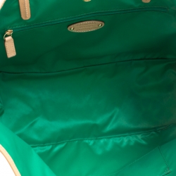 Pre Owned Etro Green/Multicolor Printed Coated Canvas Ramadan Edition Shopping Tote