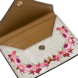 Etro Pink Leather Cardholder