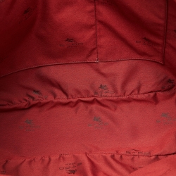 Pre Owned Etro Brown Paisley Printed Coated Canvas and Leather Shopper Tote