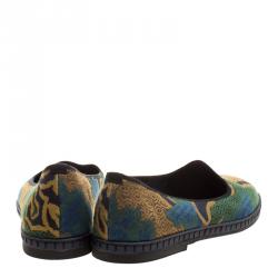 Etro Mulitcolor Brocade Loafers Size 37.5	