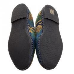 Etro Mulitcolor Brocade Loafers Size 37.5	